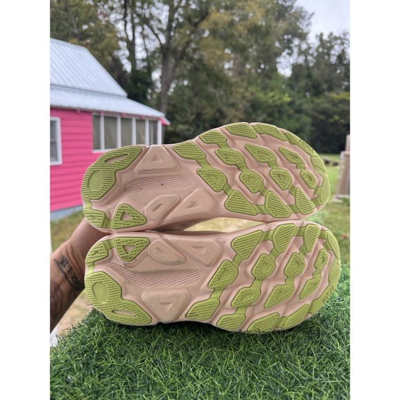 Hoka One One Womens Clifton 9 1127896 VLS Beige Running Shoes Sneakers Size 10 B - Picture 7 of 8